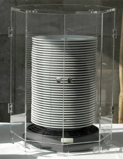 Acrylglashaube mobiler Tellerwärmer für 40 Teller